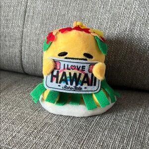 Gudetama Plush with Hawaii License Plate